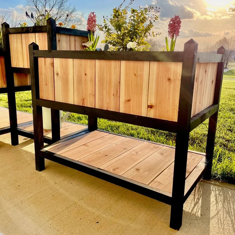 Wide And Tall Raised Bed Garden Planter Plans 3 Piece Woodworking Plans For Backyard And Patio