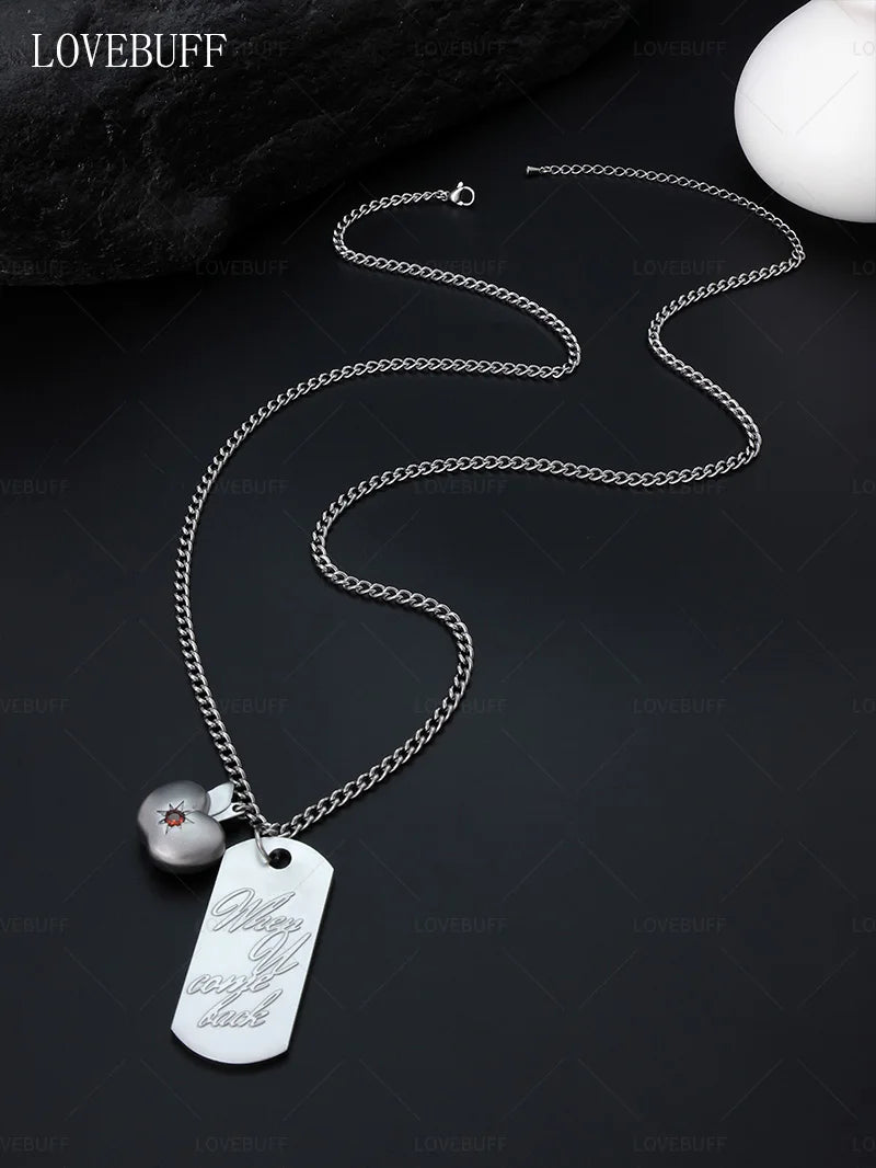Lovebuff LAD Caleb When You Come Back Apple Pendants Necklace
