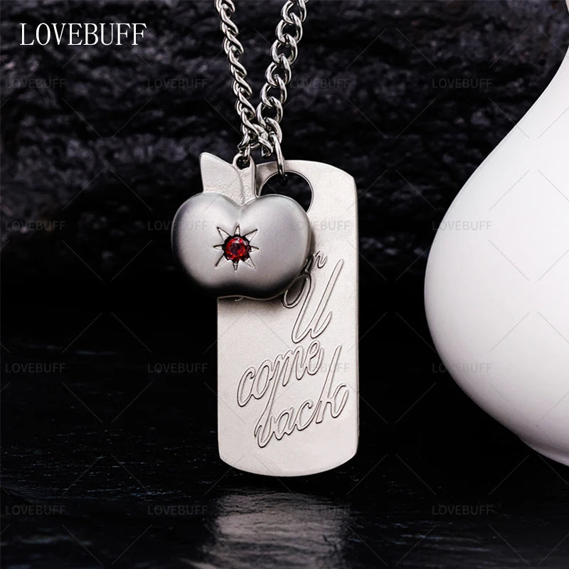 Lovebuff LAD Caleb When You Come Back Apple Pendants Necklace