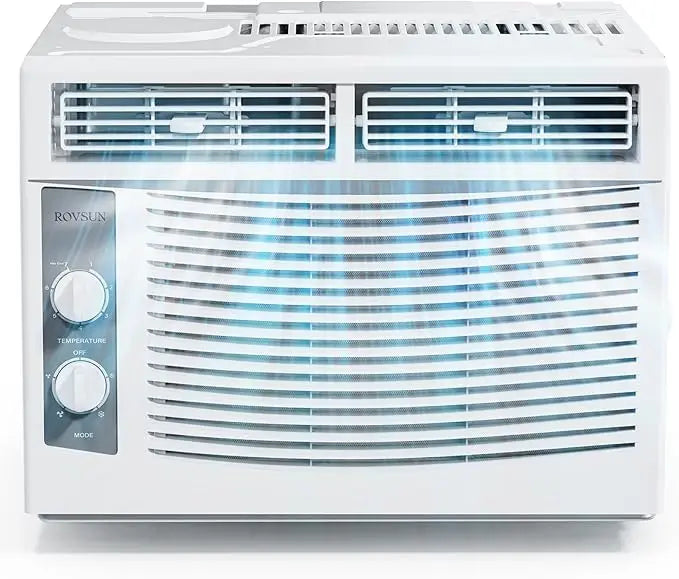 5000-24000BTU WIFI Small Window Air Conditioner, 150-1500 Sqf, Window AC Units with Cool and Fan Functions, Washable Filter