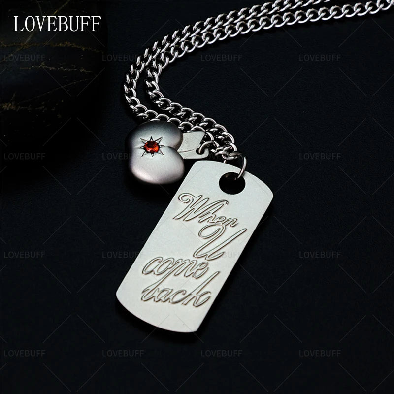 Lovebuff LAD Caleb When You Come Back Apple Pendants Necklace