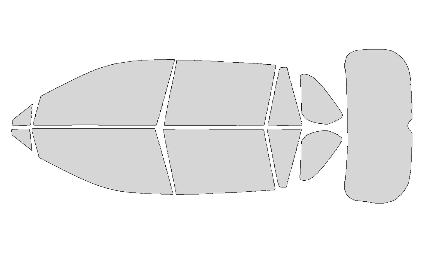 PreCut Window Tint Car For Toyota Rav4 2019-2025 Auto Sticker Sun UV-IR Blocking Heat & Glare 2Ply Windows Protector Films Shade