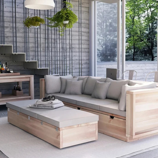 DIY Modular Sofa With Storage And Convertible Table Woodworking Building Plan Beginner Friendly Furniture Build