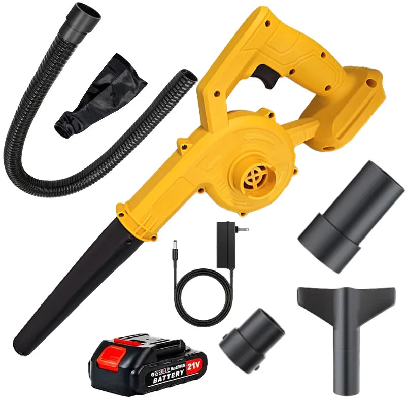 Leaf Blower Cordless - 20V Powerful Electric Leaf Blower with Batteries and Charger, 6 Speed Modes, 4.0Ah Lightweight Battery