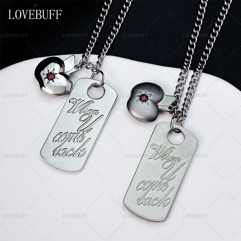 Lovebuff LAD Caleb When You Come Back Apple Pendants Necklace