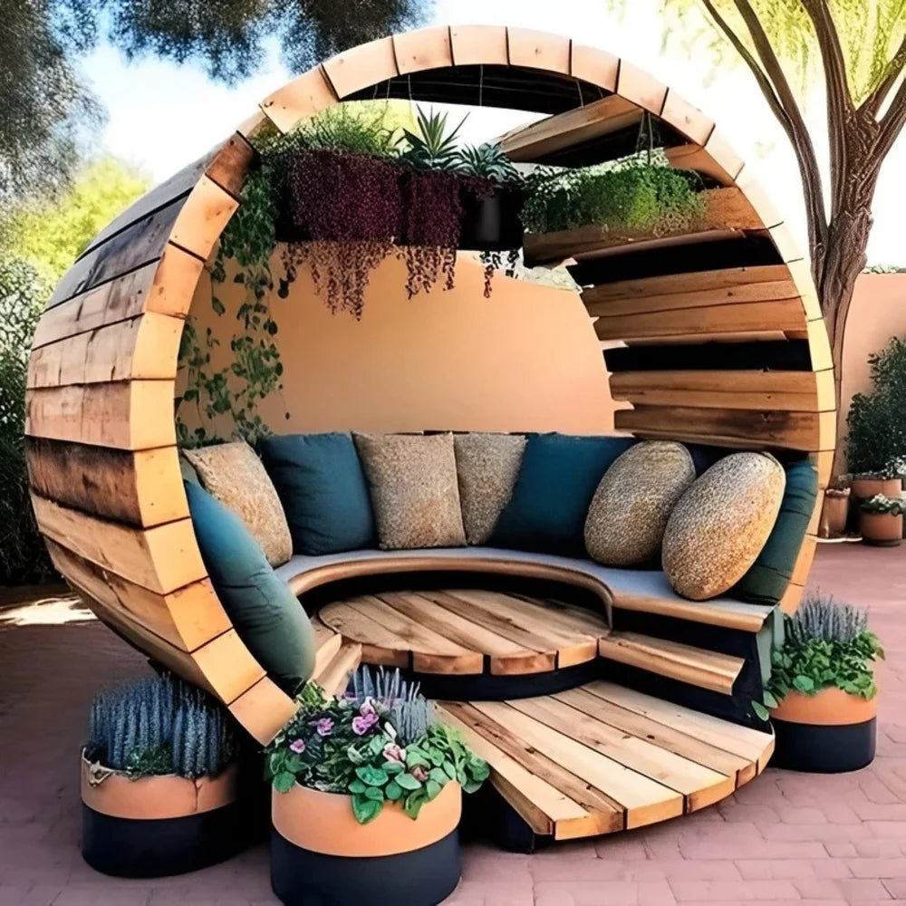 DIY Backyard Patio Arbor and Gazebo Plans Outdoor Pergola Style Arbor Build Plan