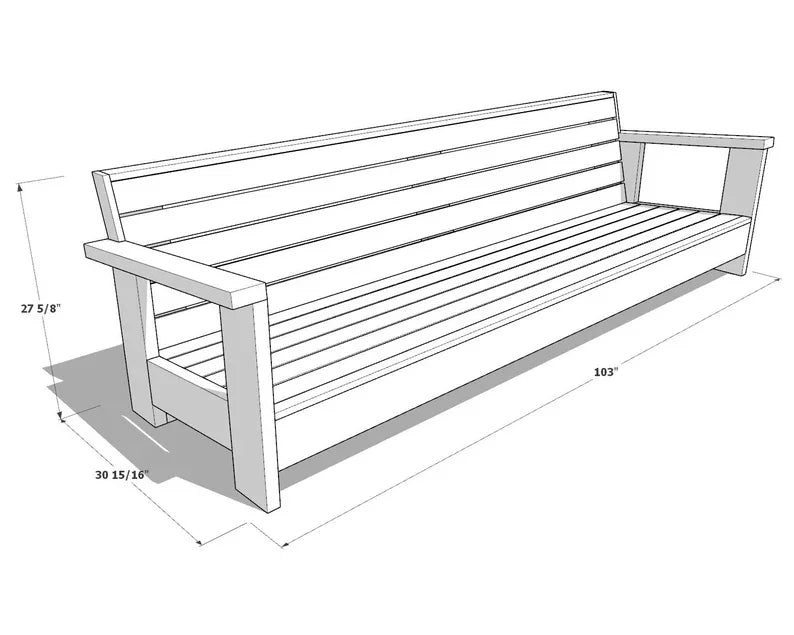 DIY Patio Bench and Table Plan Set Outdoor Sectional Seating Plans Ergonomic Patio Furniture Beginner Woodworking Project
