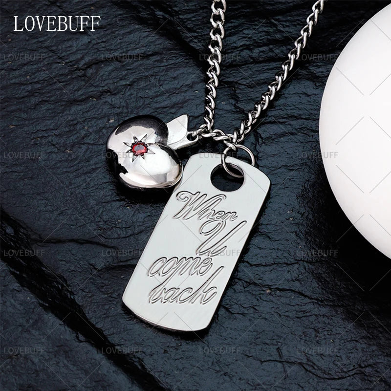 Lovebuff LAD Caleb When You Come Back Apple Pendants Necklace
