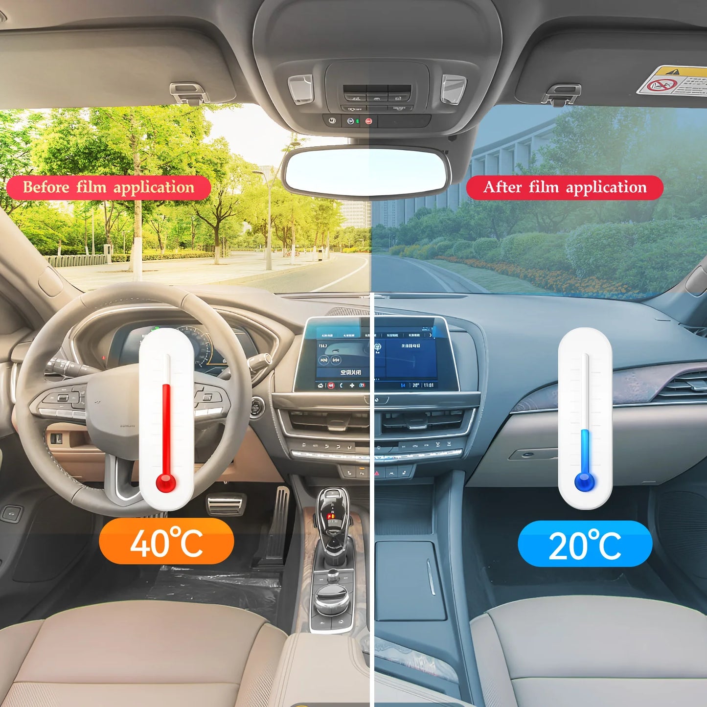 PreCut Window Tint Car For Toyota Rav4 2019-2025 Auto Sticker Sun UV-IR Blocking Heat & Glare 2Ply Windows Protector Films Shade