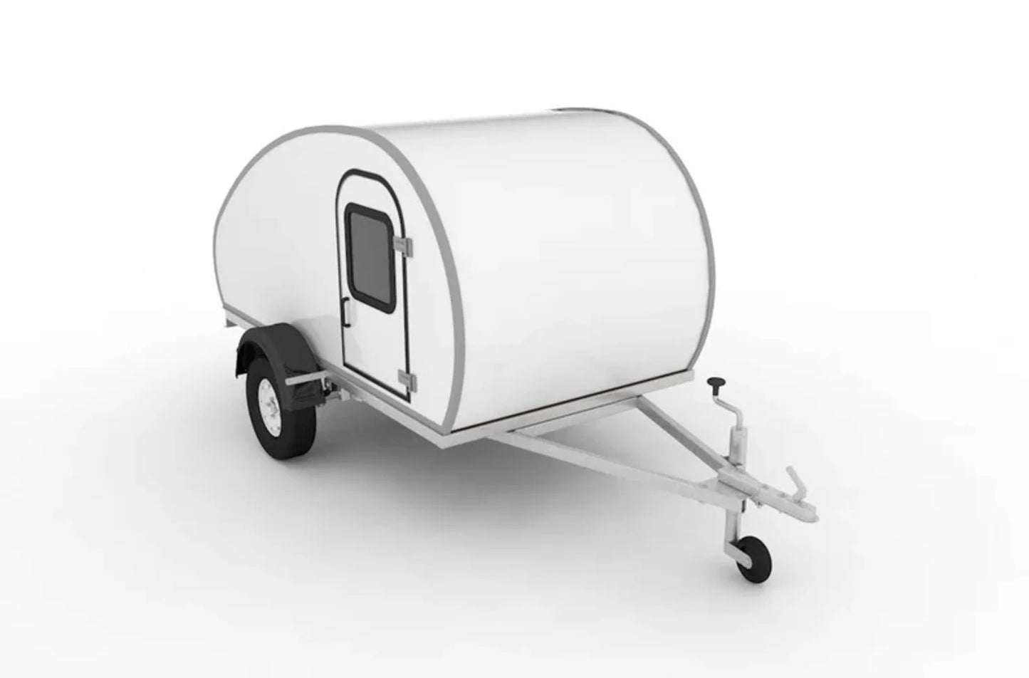 Motorcycle or Small Car Teardrop Trailer Plans DIY Camper Blueprints with Material and Cut List