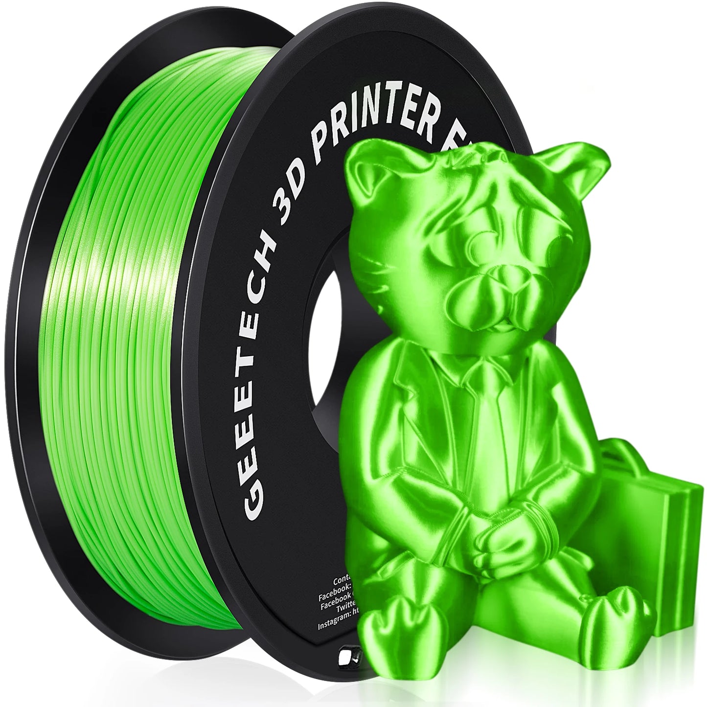 Geeetech Silk PLA Filament 1.75mm For 3D Printers Premium