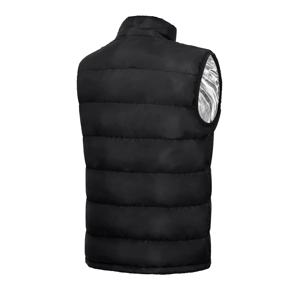 9 Heated Vest Zones Electric Heated Jacket for Men and Women USB Heating Coat for Camping and Sportswear