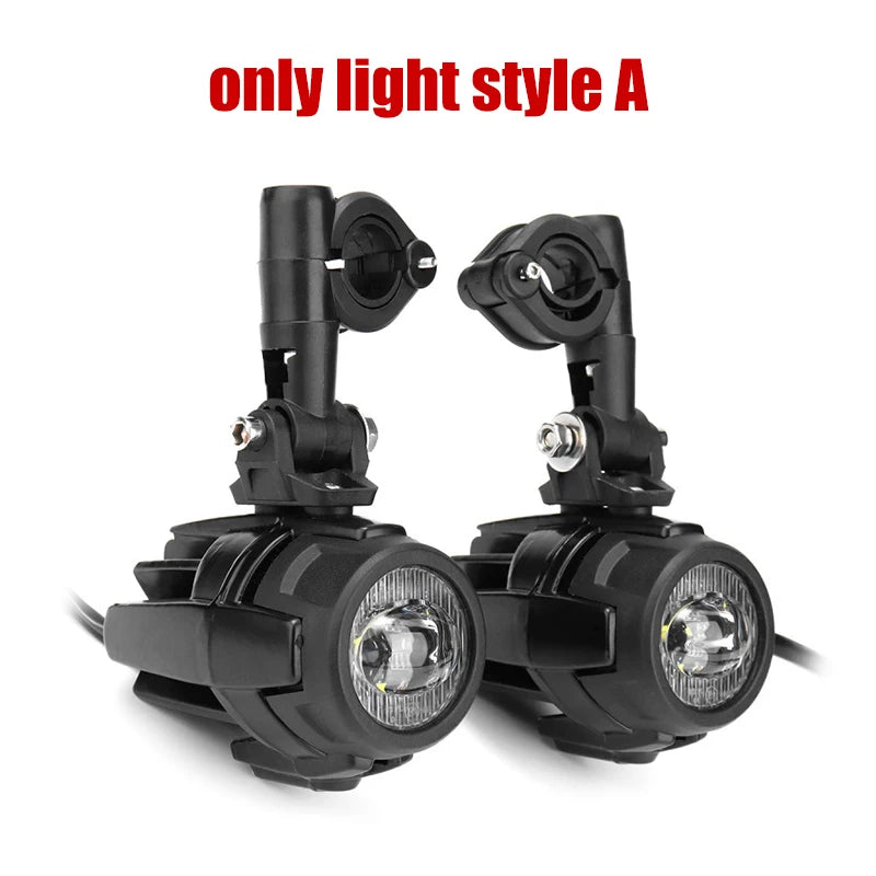 E9 Mark Motorcycle LED Fog Lights for BMW R1250GS ADV F800GS R 1250 GS LC Yamaha MT07 MT09 Universal Auxiliary Light Assembly