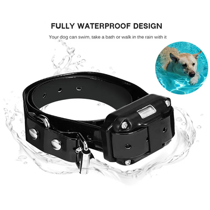 Electric Dog Training Collar Waterproof Bark Control Device with Remote Rechargeable for All Dog Sizes