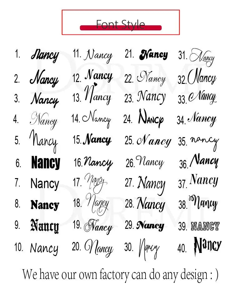 DOREMI 8mm Cuban Custom Name Pendant Personalized Necklace Thick Chain Customized Cursive Nameplate Necklaces Women  Gift