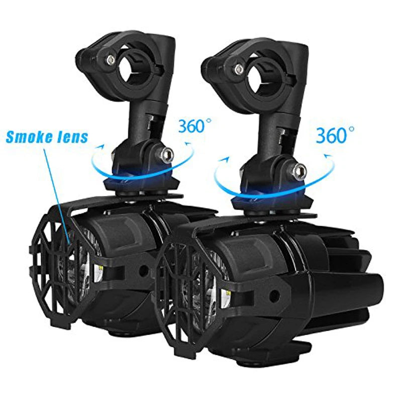 E9 Mark Motorcycle LED Fog Lights for BMW R1250GS ADV F800GS R 1250 GS LC Yamaha MT07 MT09 Universal Auxiliary Light Assembly