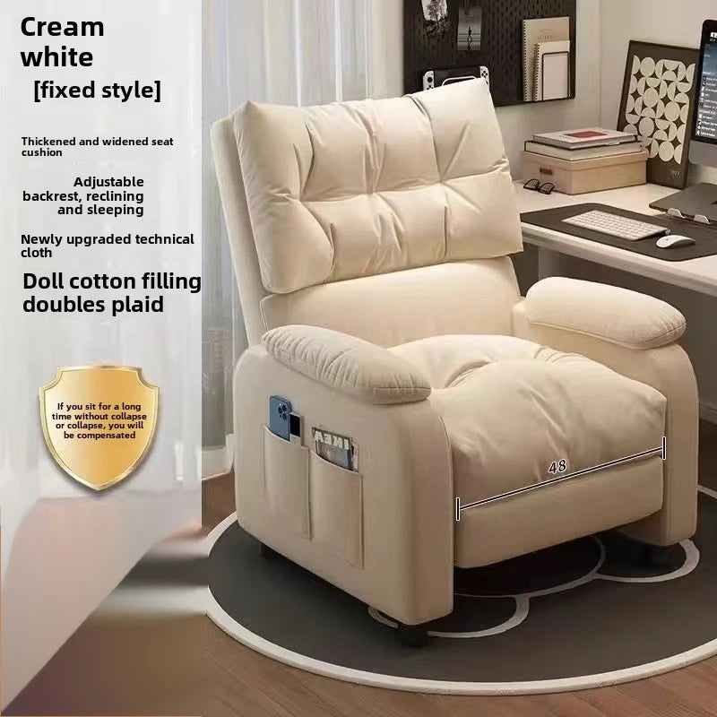 Computer Chair Home Comfortable Long-Sitting Chair Office Chair Internet Bar Gaming Chair Bedroom Lazy Sofa Single-Seat Sofa