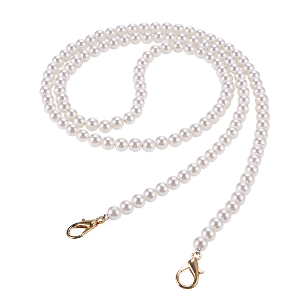 Portable Pearl Bag Strap Belt Handles Women Shoulder Handbag Chain Replacement