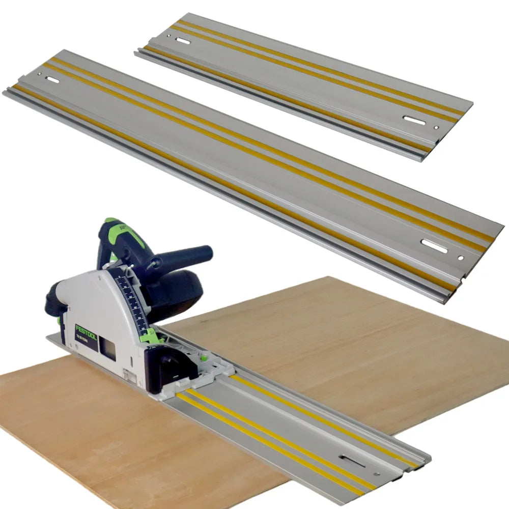 Track Saw Guide Rail Aluminum Extruded Guided Rails for Circular Saw Repeatable Rip Cuts Optimized Bevel and Straight Cuts