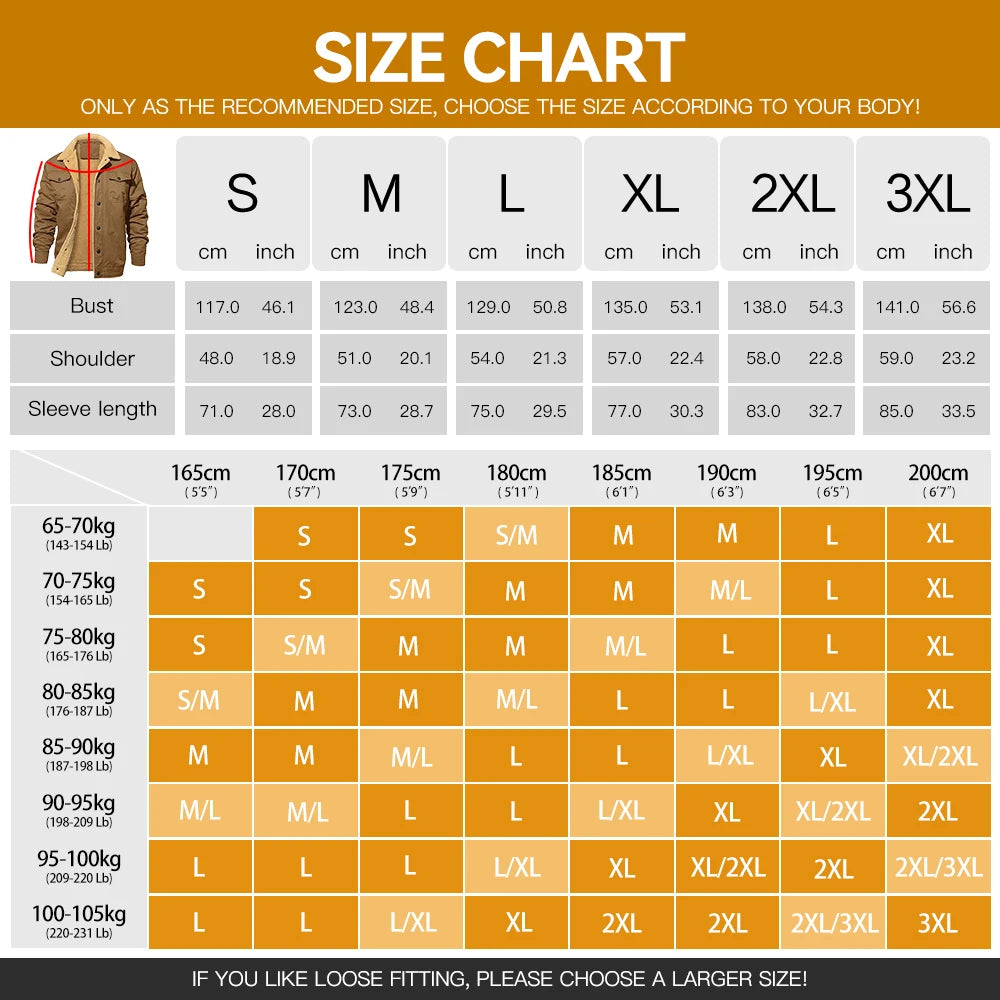 Men's Jackets Winter Warm Waterproof Fleece Lined High Quality Multi-color Coat Comfortable Casual Outerwear US Size