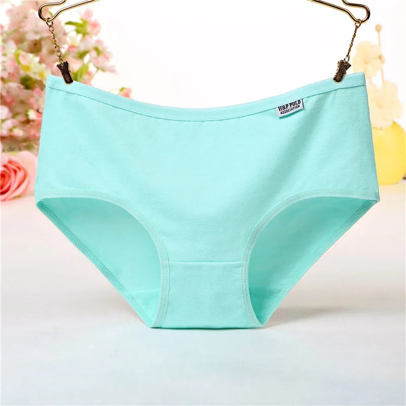 7 Pcs Lot Plus Size Women's Cotton Briefs Sexy Lingerie Shorts Solid Underwear M-4XL