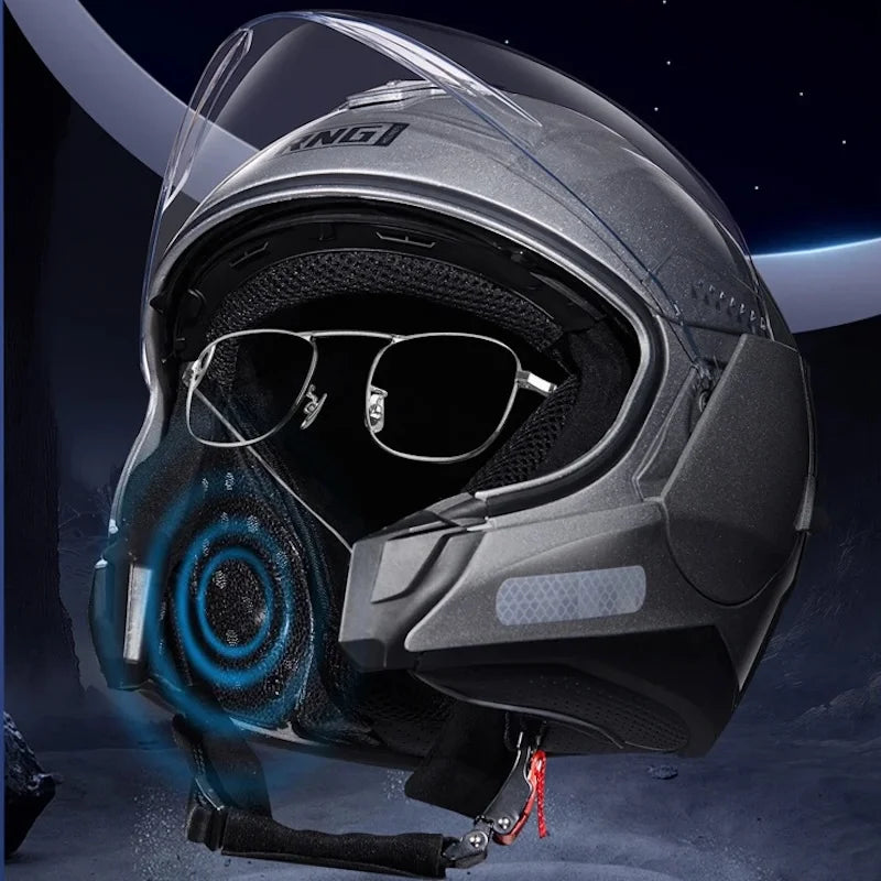 3C certified motorcycle Bluetooth helmet 3/4 half helmet men's and women's motorcycle helmets