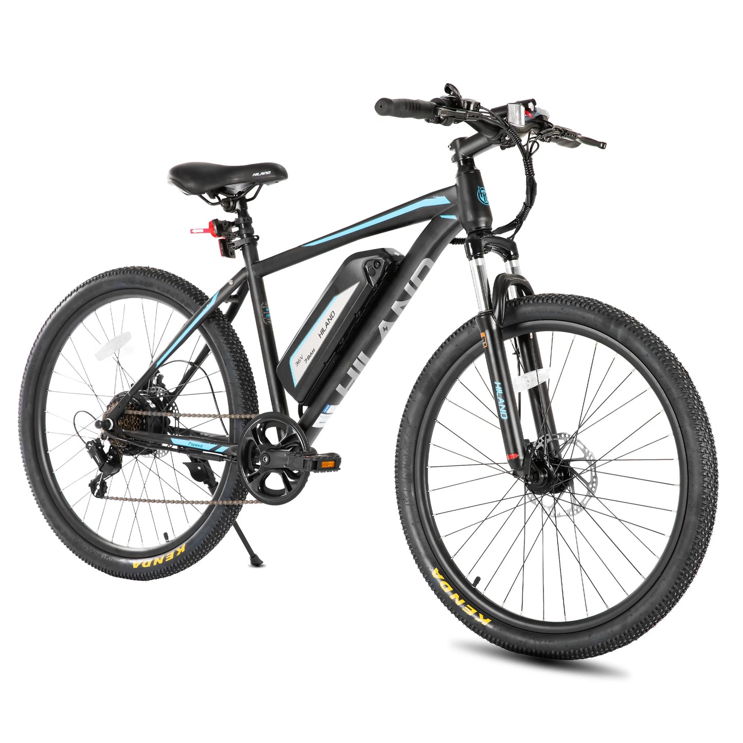 HILAND Electric Bike for Adults 26 Inch Electric Mountain Bicycle with Removable Battery 500W 36V Motor 7 Speeds 20MPH Ebike