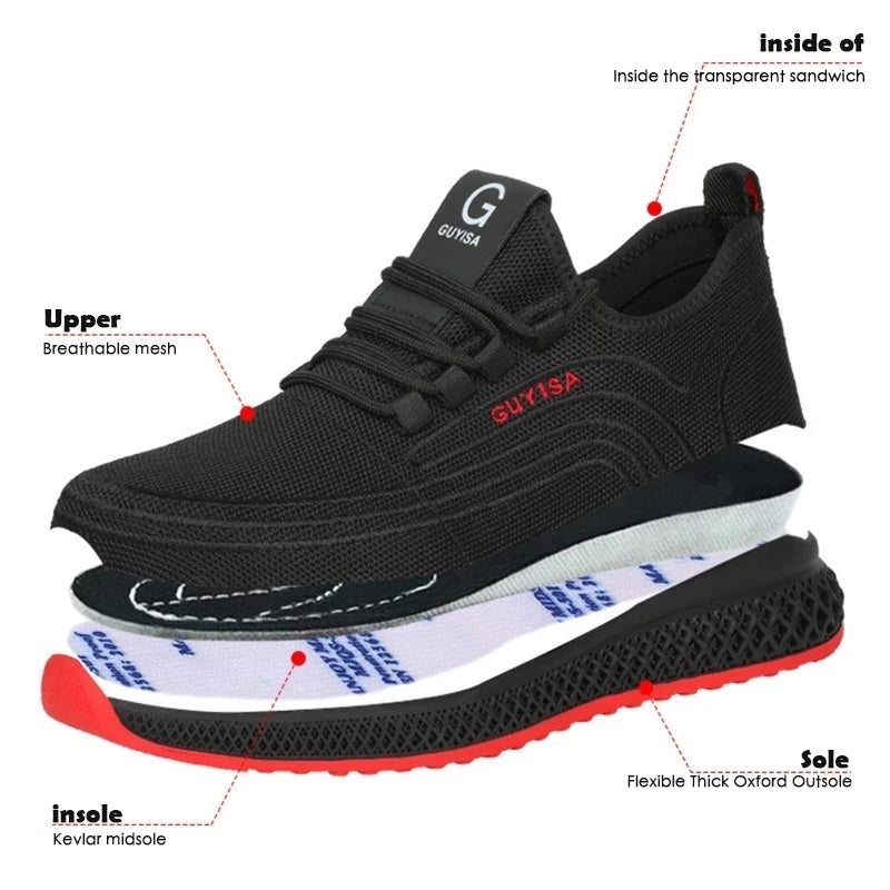 Choice Steel Toe Work Shoes Breathable Safety Sneakers