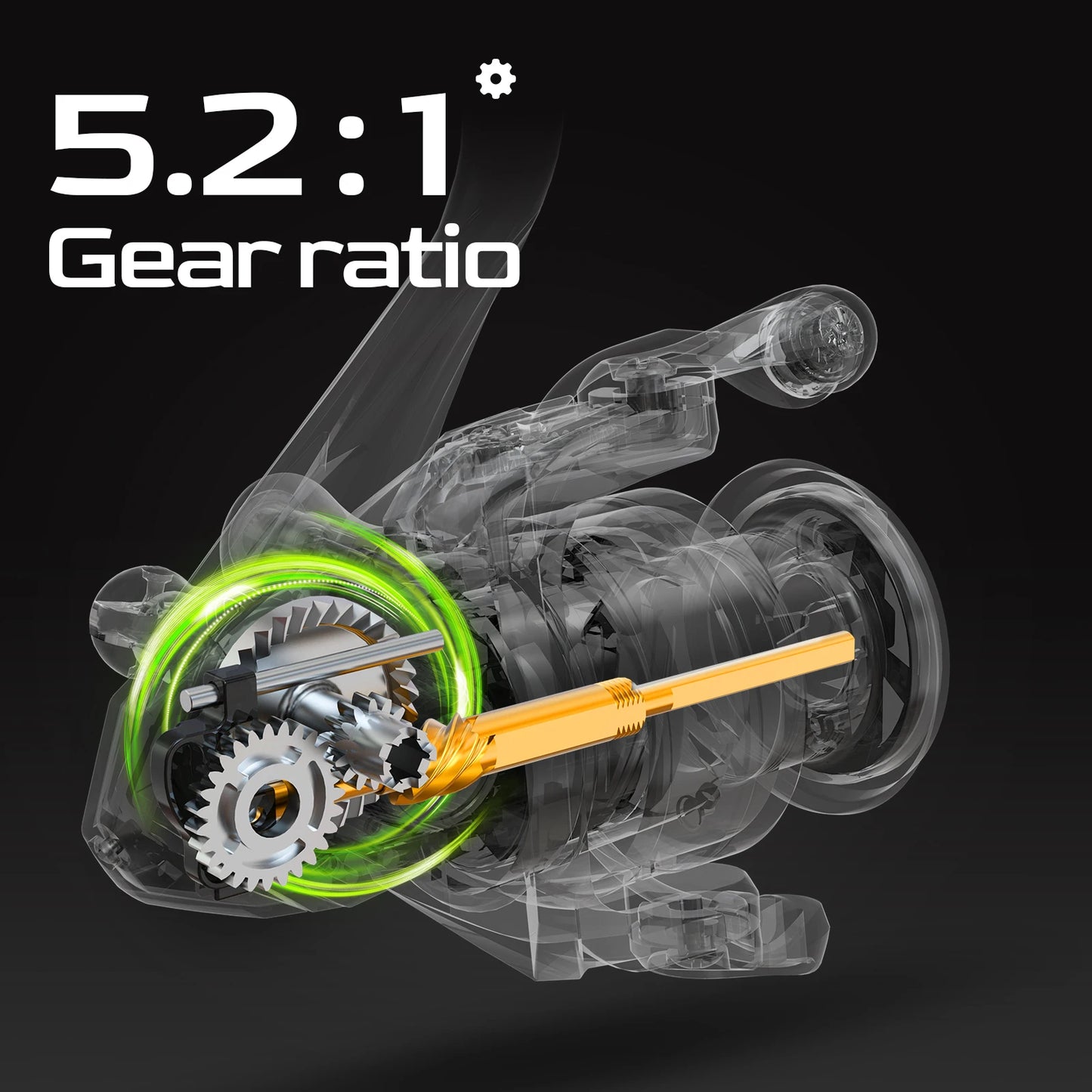 Handing M1 Spinning Reel Graphite Fishing Reel 12kg Max Drag 9 Plus 1 Ball Bearings 5.2 To 1 Gear Ratio All Purpose Fishing Spinning Reel