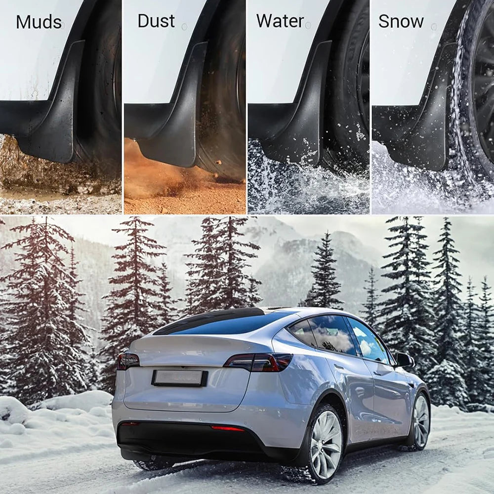 For Tesla Model Y Juniper 2025 Mudguards Mud Flaps Anti Snow Anti Sand Splash Front Rear Mudflaps Guard Auto Accessories