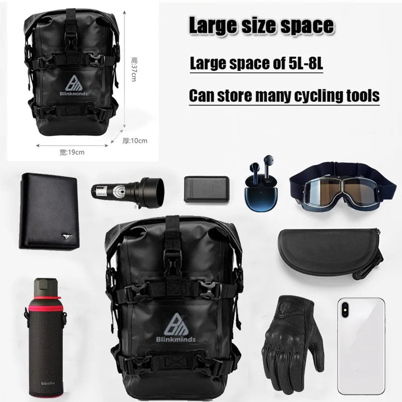 1/2PC Motorcycle Bumper Bag For BMW R1200GS R1250GS ADV And Honda NC750X CB500X Waterproof Crash Bars Bag