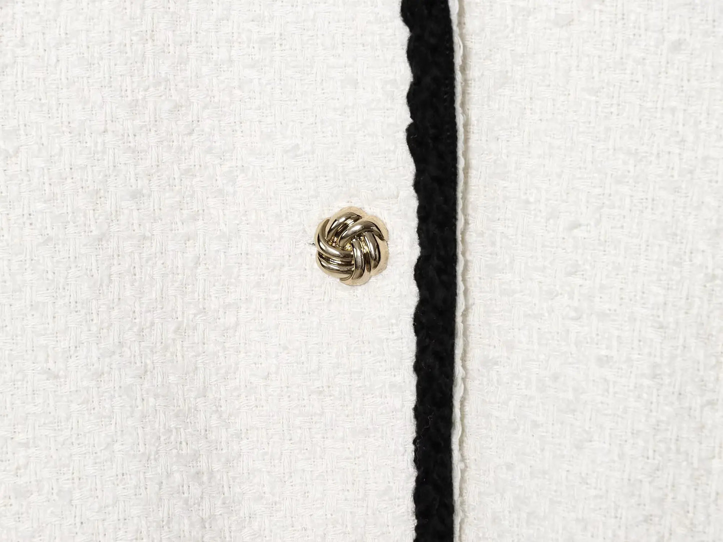 TRAF Velvet Coat With Metal Button Loop And Border Detail
