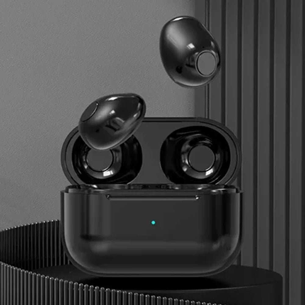 Invisible Earphones Mini Headphones Bluetooth TWS Wireless Sleep with Microphone HD Call Semi In Ear Earbuds Noise Reduction