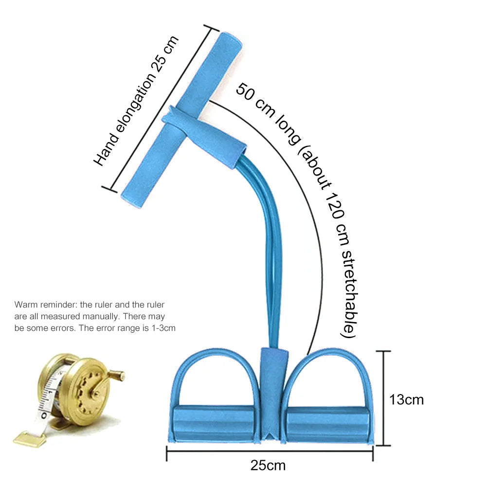 Pedal Pulling Resistance Band Sit Up Assistant Slimming Belly Female Fitness Yoga Equipment