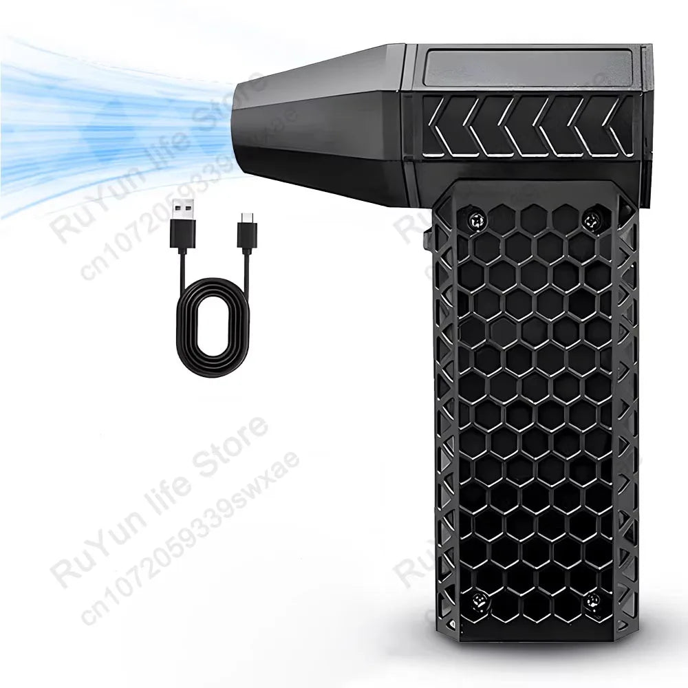 CAER Turbo Jet Violent Fan with Storage Bag 130000RPM Wind Speed 52m/s Portable Mini Air Blower Handheld Car Dust Blowing Tools