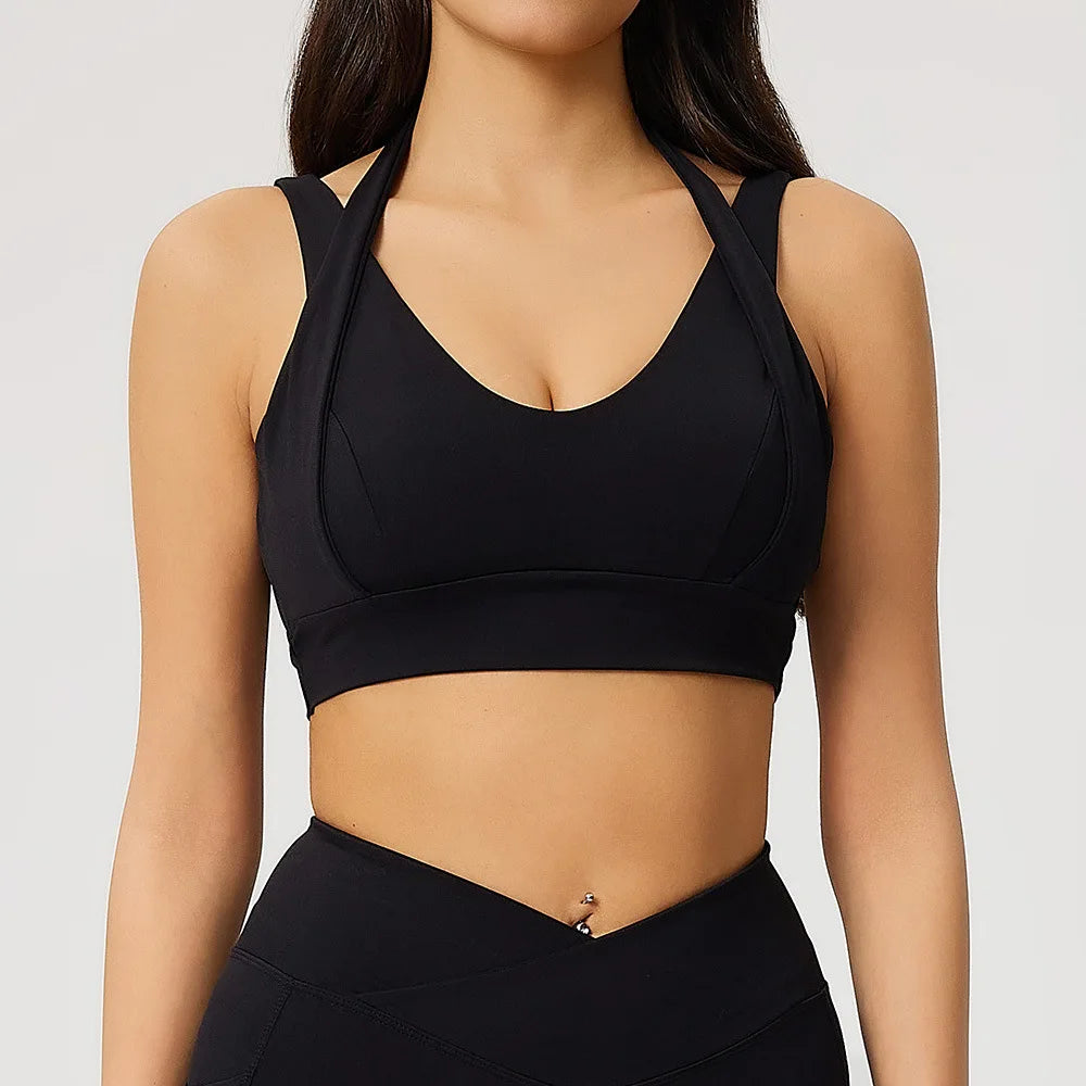 Sports Bra Women High Strength Top Push Up Fitness Yoga Bra Underwear Sport Tops Women Breathable Running Vest Gym Wear Female