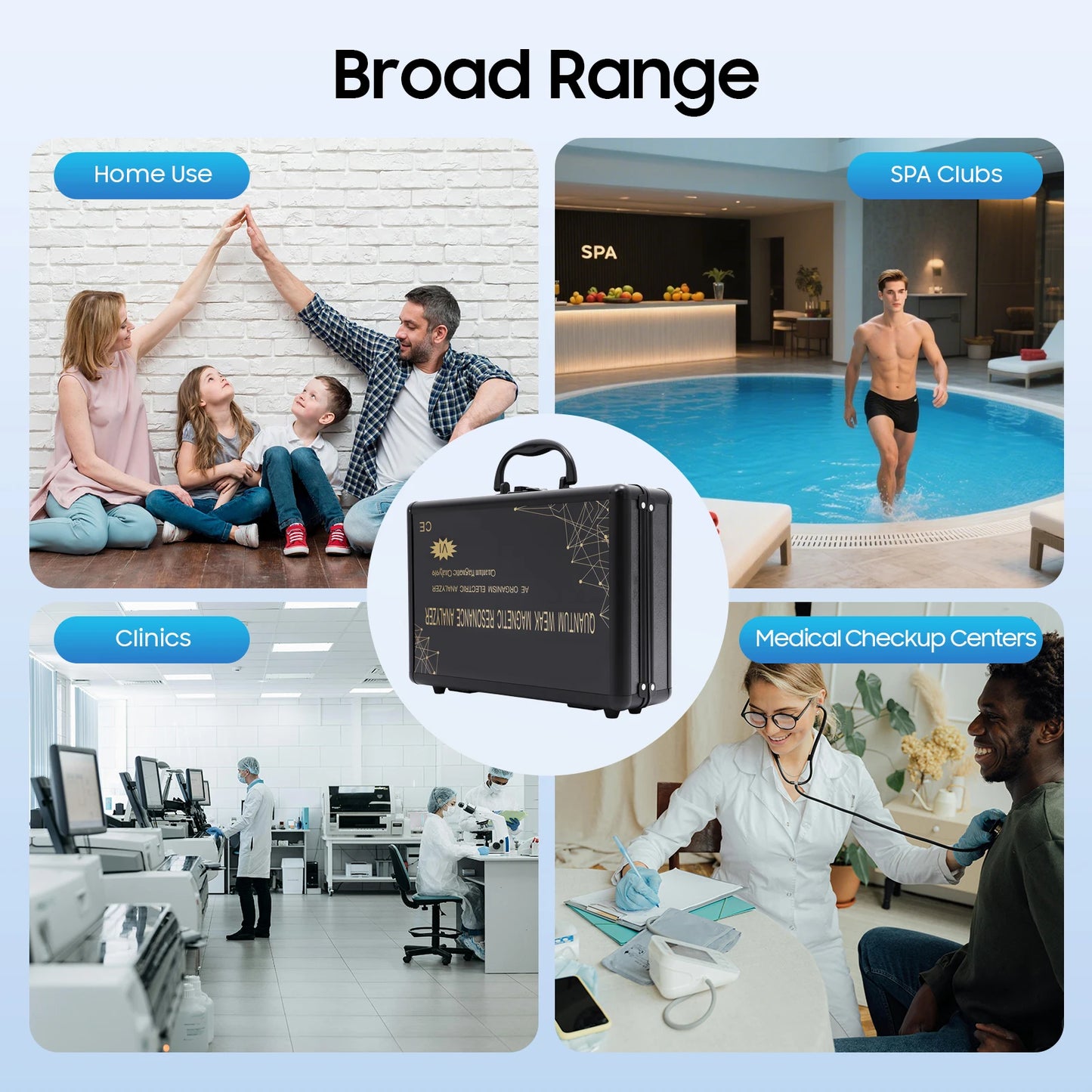 Quantum Analyzer, Wide Compatibility Comprehensive Health Insight Non-Invasive Safety for Home Use Clinic Medical Checkup Center