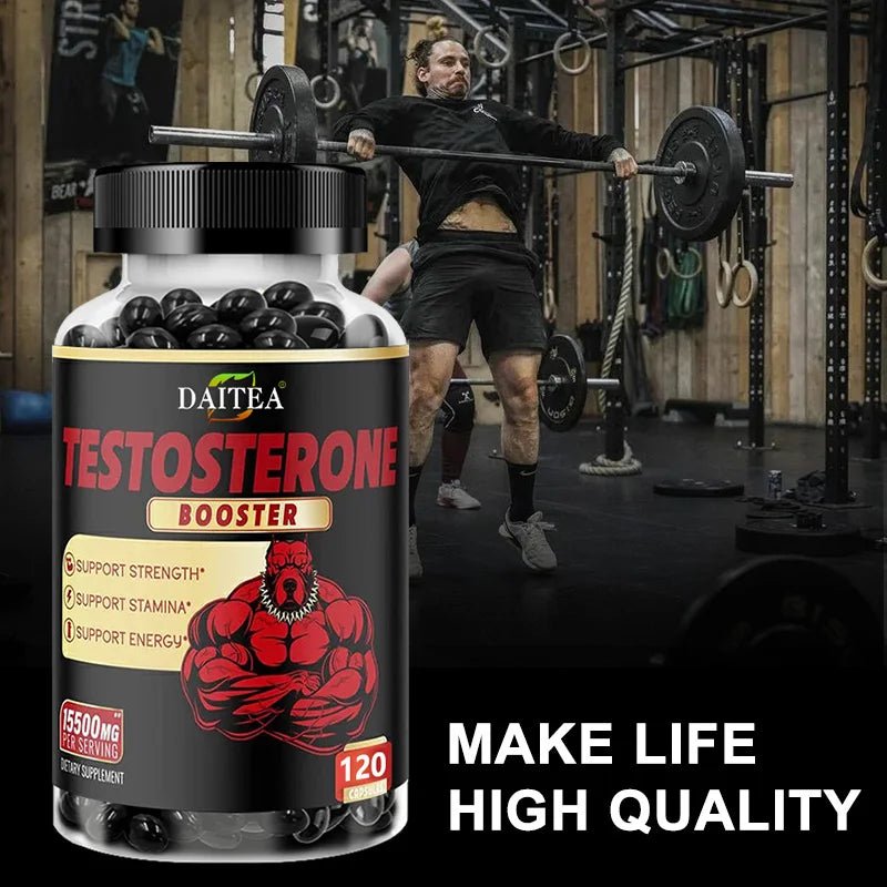 Natural Energy Supplement for Men Boost Strength and Endurance Test Muscle Growth