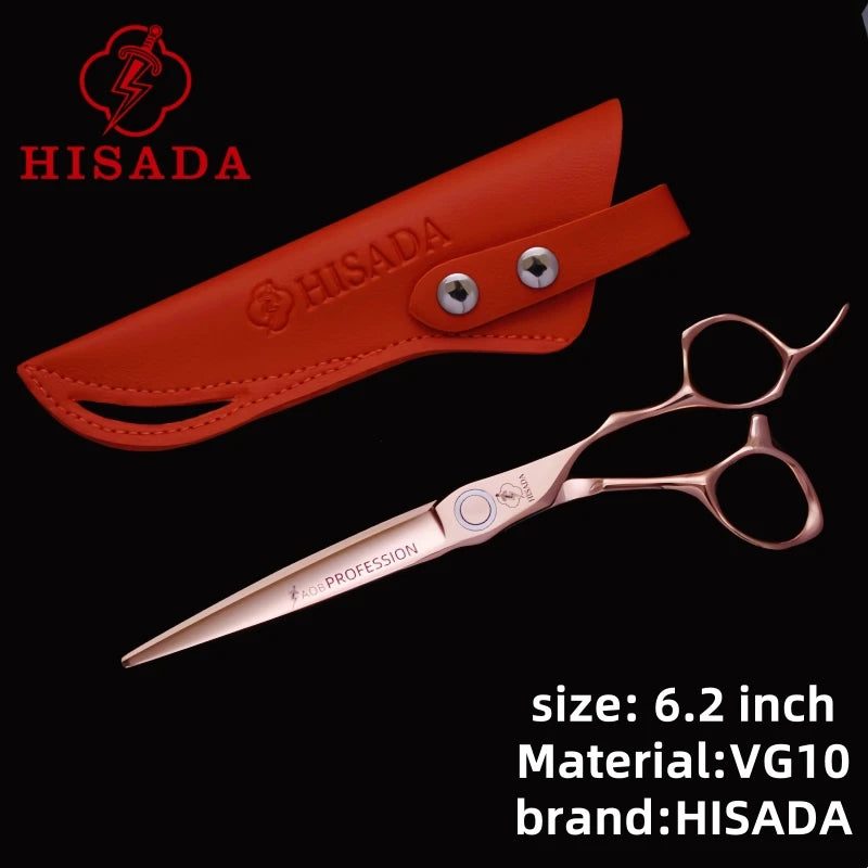 Hisada Professional Hairdressing Scissors 6 Inch VG10 Stainless Steel Cutting Scissors for Salon Use