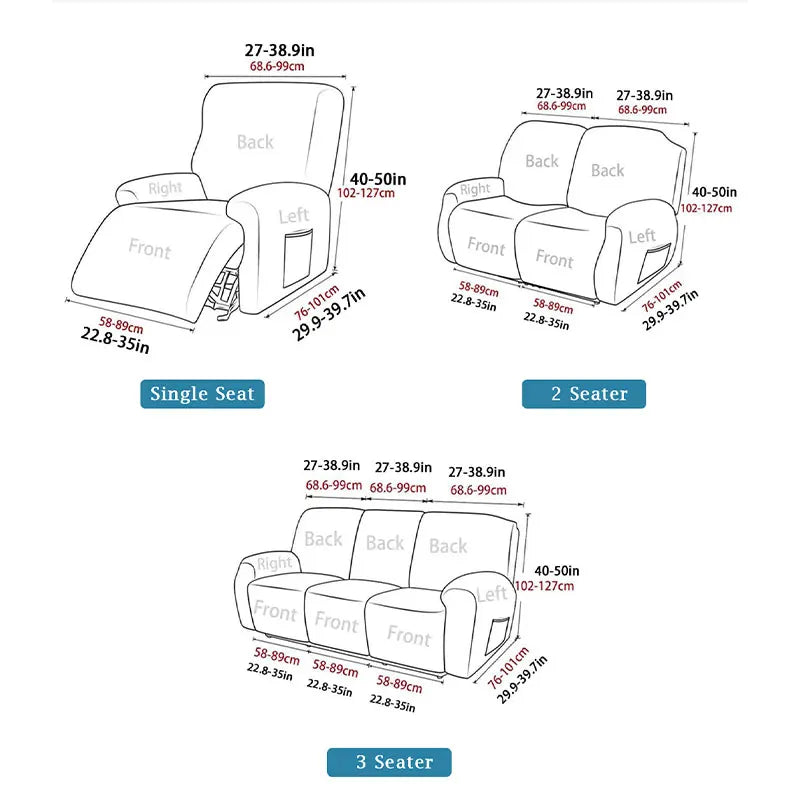 Zhejiang Elastic Jacquard Recliner Slipcover For Sofa