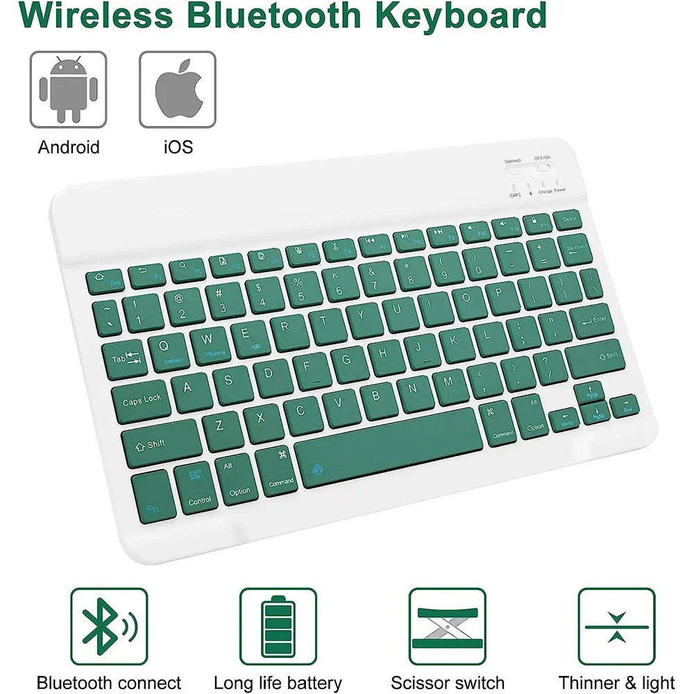For iPad 10th Generation 2022 10.9 Inch Case with Detachable Wireless Bluetooth Keyboard and Tablet Cover