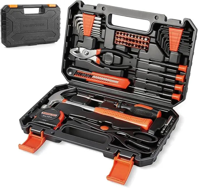 140/152/57 Piece Tool Set, Tool Box with 4/12V Cordless Drill, Home Repair Hand Tool Kit, General Drill Set for DIY House Repair