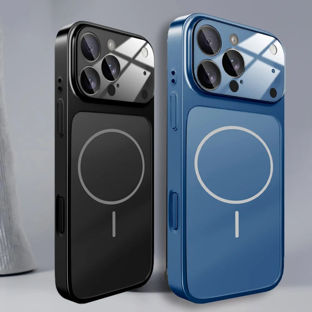 Original Glass Nano Scrub Case for iPhone 17 to 14 Pro Max with Wireless Charging