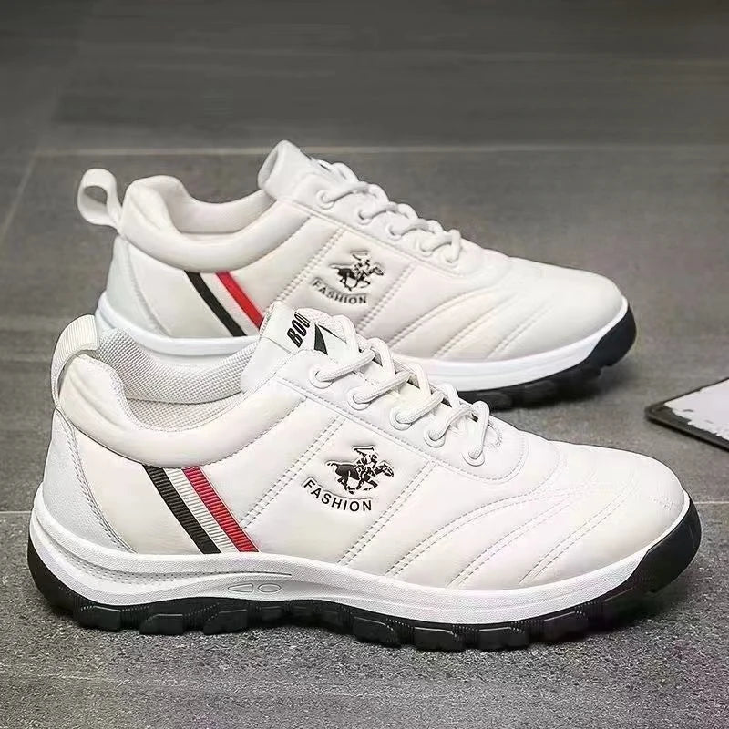 Choice Men Wear Resistant Running Shoes Leather Anti Slip