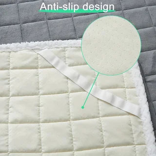 Milk Velvet Mattress Pad Soft Breathable Bedding Protector Queen Size Comfortable Quilted Top Mattress Cover