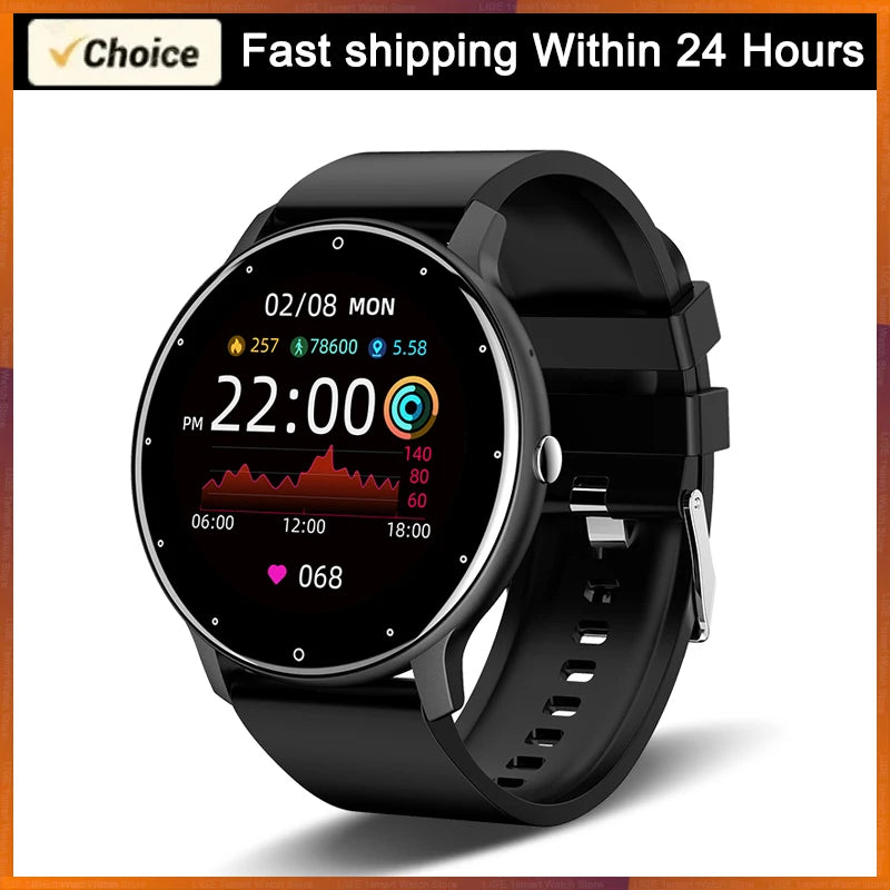 LIGE 2024 Smart Watch Women Men Lady Gift Sport Fitness Watches Heart Rate Monitor Waterproof Smartwatch For Xiaomi Android IOS
