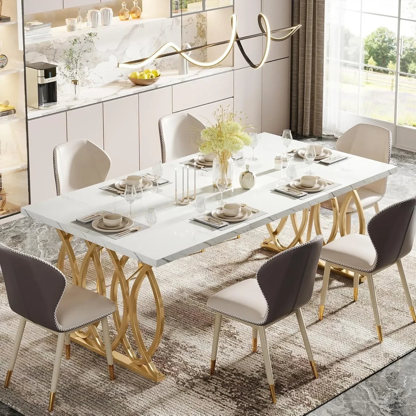 Little Tree Modern Dining Table For Kitchen And Dining