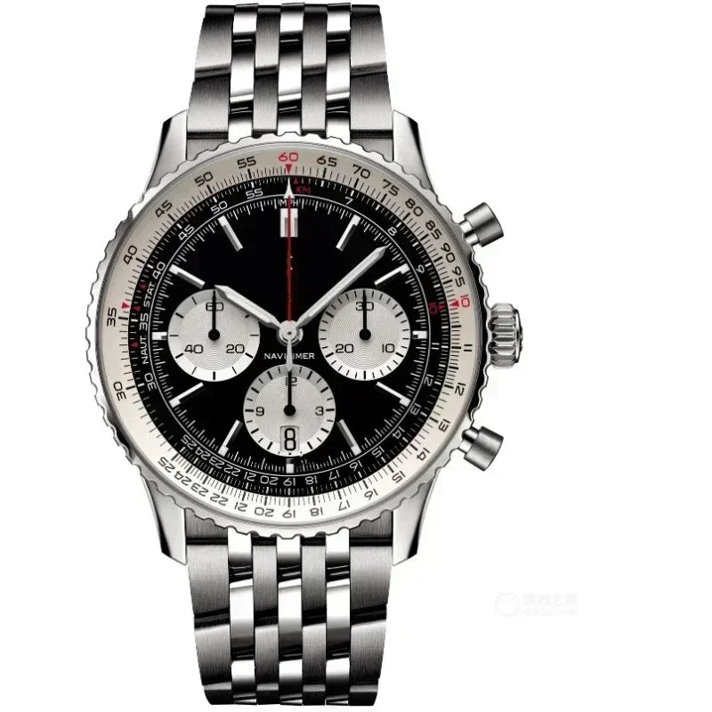 2025 Luxury Brand Men's High Quality Fashion Quartz Watch Multi-Function Chronograph Plastic Case Date Gift AAA Clocks