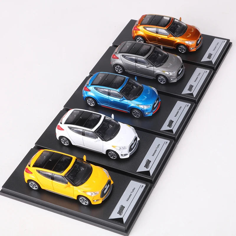 SHAODW 1:64 Veloster Turbo Alloy Model Car Diecast Collectible for Ages 18 and Up