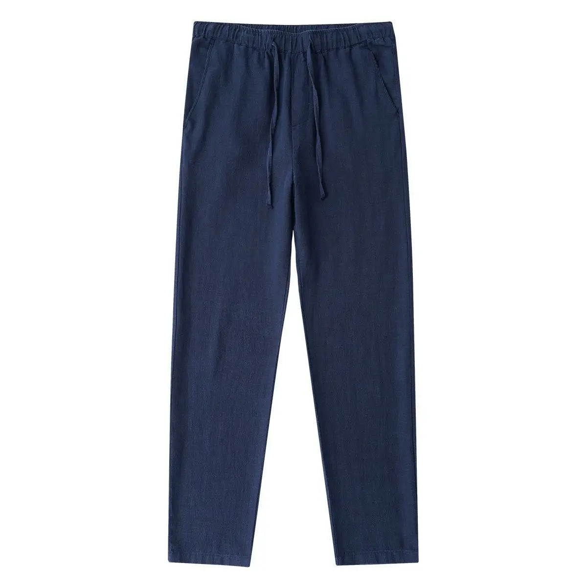 Casual Cotton Linen Chino Pants for Men Wide Leg Lightweight Baggy Cotton Sweatpants Male Walking Jogger Trousers Work